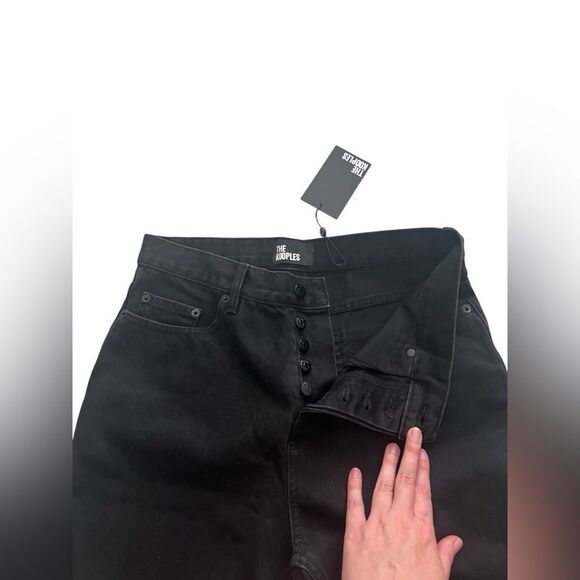 THE KOOPLES Black Straight Leg Jeans - Picture 2 of 5